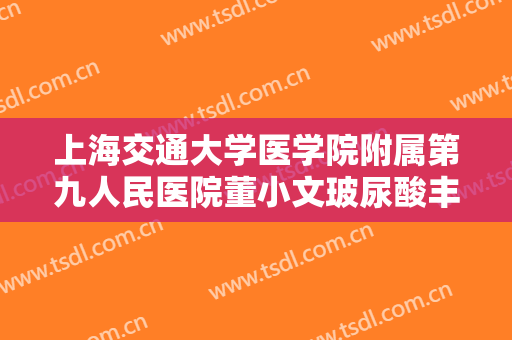 上海交通大学医学院附属第九人民医院董小文玻尿酸丰太阳穴一般多少钱?贵不贵?