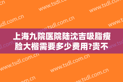 上海九院医院陆沈吉吸脂瘦脸大楷需要多少费用?贵不贵?