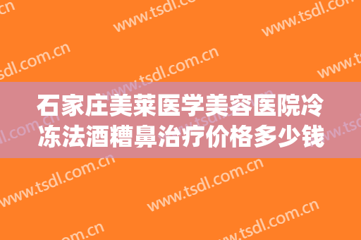 石家庄美莱医学美容医院冷冻法酒糟鼻治疗价格多少钱?怎么样?(石家庄美莱医学美容医院好不好)