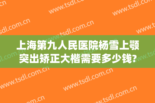 上海第九人民医院杨雪上颚突出矫正大楷需要多少钱?贵不贵?(上海九院上睑下垂矫正多少钱)