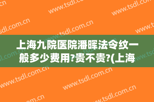 上海九院医院潘晖法令纹一般多少费用?贵不贵?(上海九院有没有消除法令纹的)