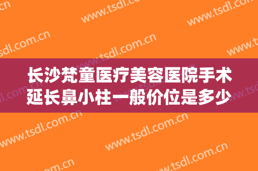 长沙梵童医疗美容医院手术延长鼻小柱一般价位是多少?有哪些优势?(长沙梵童整形医院怎么样)
