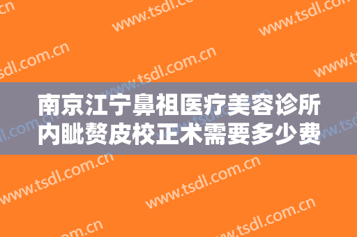 南京江宁鼻祖医疗美容诊所内眦赘皮校正术需要多少费用?怎么样?