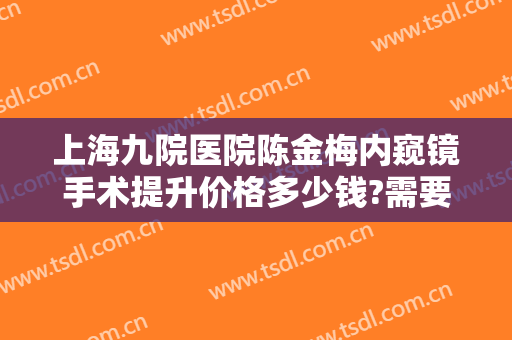 上海九院医院陈金梅内窥镜手术提升价格多少钱?需要多久恢复?