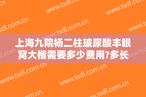 上海九院杨二柱玻尿酸丰眼窝大楷需要多少费用?多长时间恢复?