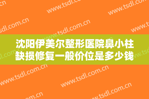沈阳伊美尔整形医院鼻小柱缺损修复一般价位是多少钱?多长时间恢复?