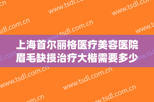 上海首尔丽格医疗美容医院眉毛缺损治疗大楷需要多少钱?靠谱吗?(上海首尔丽格医疗美容医院怎么样)