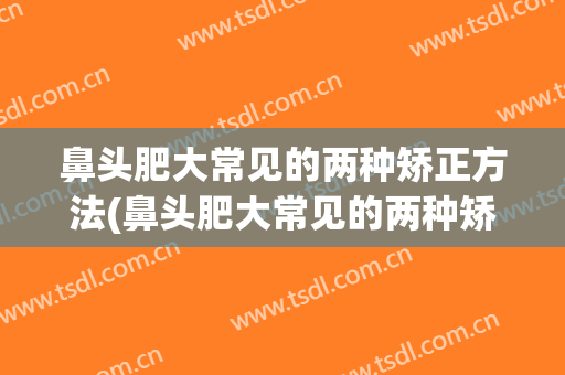 鼻头肥大常见的两种矫正方法(鼻头肥大常见的两种矫正方法是什么)