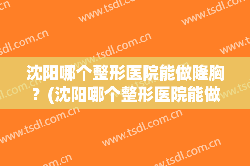 沈阳哪个整形医院能做隆胸？(沈阳哪个整形医院能做隆胸术)