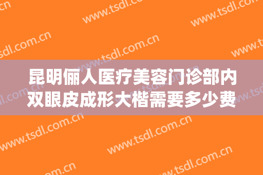昆明俪人医疗美容门诊部内双眼皮成形大楷需要多少费用?可靠吗?(昆明大陆医疗美容双眼皮)