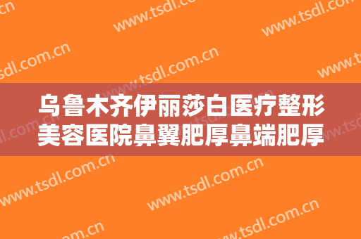 乌鲁木齐伊丽莎白医疗整形美容医院鼻翼肥厚鼻端肥厚切除术要多少钱?靠谱吗?