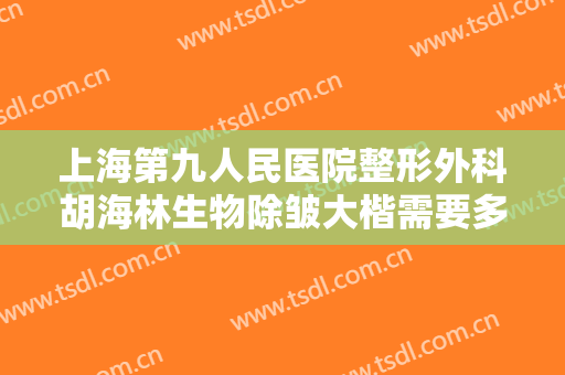 上海第九人民医院整形外科胡海林生物除皱大楷需要多少费用?好不好?