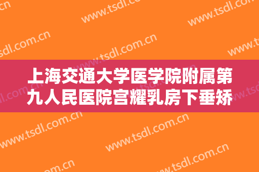 上海交通大学医学院附属第九人民医院宫耀乳房下垂矫正大楷需要多少钱?可靠吗?