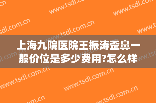 上海九院医院王振涛歪鼻一般价位是多少费用?怎么样?(上海九院王涛鼻综合怎么样)