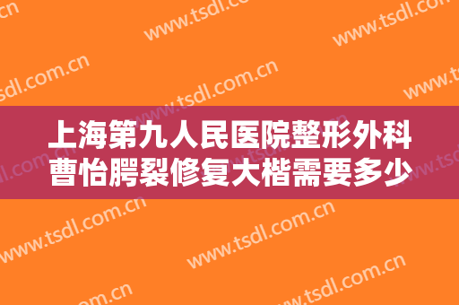 上海第九人民医院整形外科曹怡腭裂修复大楷需要多少费用?怎么样?