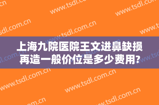 上海九院医院王文进鼻缺损再造一般价位是多少费用?靠谱吗?