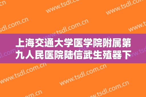 上海交通大学医学院附属第九人民医院陆信武生殖器下裂修复术大楷需要多少钱?可靠吗?