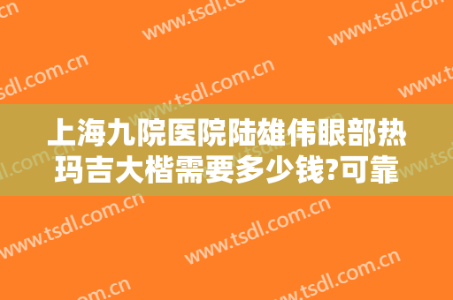 上海九院医院陆雄伟眼部热玛吉大楷需要多少钱?可靠吗?