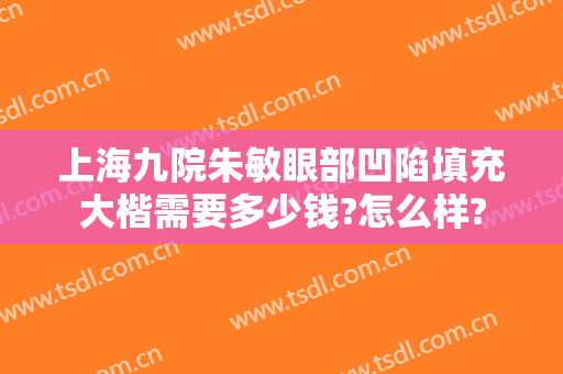 上海九院朱敏眼部凹陷填充大楷需要多少钱?怎么样?