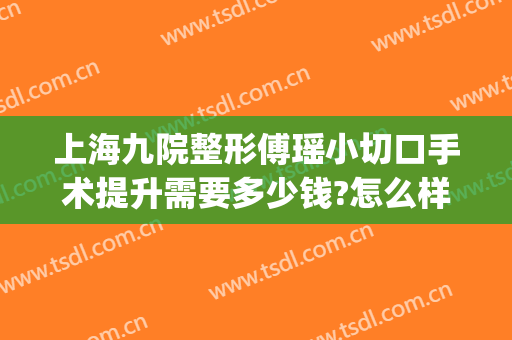 上海九院整形傅瑶小切口手术提升需要多少钱?怎么样?(九院傅瑶整形案例)