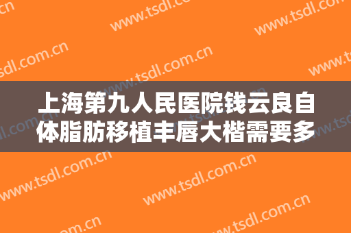 上海第九人民医院钱云良自体脂肪移植丰唇大楷需要多少钱?效果怎么样?