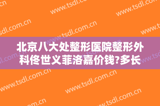 北京八大处整形医院整形外科佟世义菲洛嘉价钱?多长时间恢复?