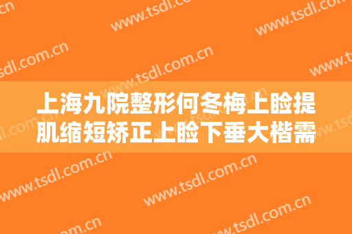 上海九院整形何冬梅上睑提肌缩短矫正上睑下垂大楷需要多少费用?怎么样?