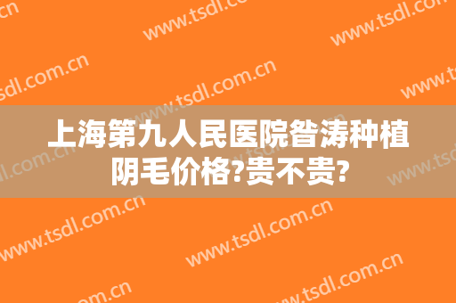 上海第九人民医院昝涛种植阴毛价格?贵不贵?