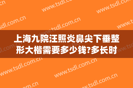 上海九院汪照炎鼻尖下垂整形大楷需要多少钱?多长时间恢复?(上海九院整鼻子多少钱)