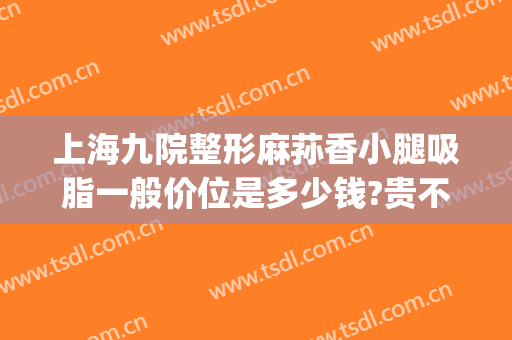 上海九院整形麻荪香小腿吸脂一般价位是多少钱?贵不贵?(上海九院小腿吸脂手术多少钱)