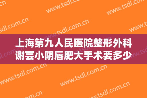 上海第九人民医院整形外科谢芸小阴唇肥大手术要多少钱?多长时间恢复?