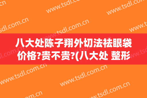 八大处陈子翔外切法祛眼袋价格?贵不贵?(八大处 整形 去眼袋)
