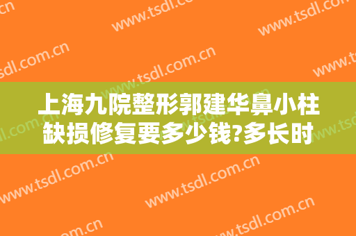上海九院整形郭建华鼻小柱缺损修复要多少钱?多长时间恢复?
