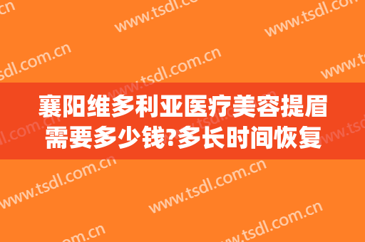 襄阳维多利亚医疗美容提眉需要多少钱?多长时间恢复?(襄阳维多利亚美容医院招聘)