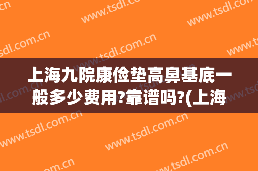 上海九院康俭垫高鼻基底一般多少费用?靠谱吗?(上海九院 鼻基底)