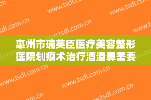 惠州市瑞芙臣医疗美容整形医院划痕术治疗酒渣鼻需要多少费用?靠谱吗?