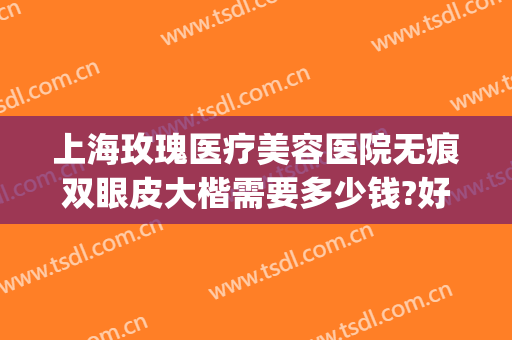 上海玫瑰医疗美容医院无痕双眼皮大楷需要多少钱?好不好?(上海重睑术价格是多少准进玫瑰医美)