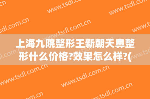 上海九院整形王新朝天鼻整形什么价格?效果怎么样?(上海九院鼻整形专家)