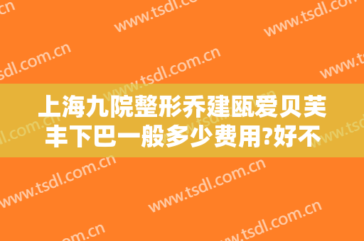 上海九院整形乔建瓯爱贝芙丰下巴一般多少费用?好不好?