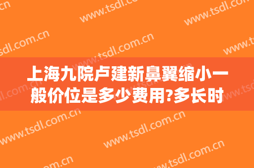 上海九院卢建新鼻翼缩小一般价位是多少费用?多长时间恢复?(上海第九人民医院鼻翼缩小多少钱)