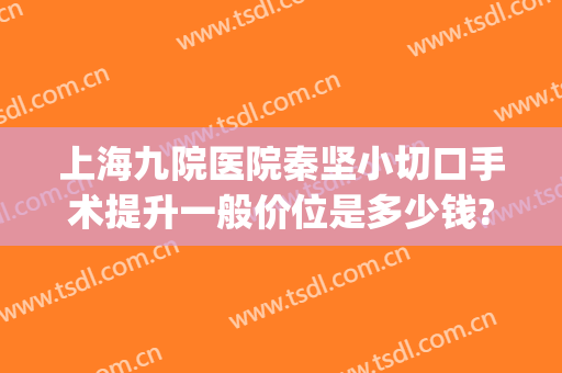 上海九院医院秦坚小切口手术提升一般价位是多少钱?靠谱吗?(上海九院缝合术怎么样)