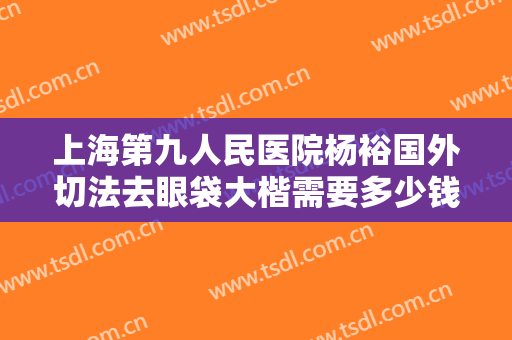 上海第九人民医院杨裕国外切法去眼袋大楷需要多少钱?需要多久恢复?