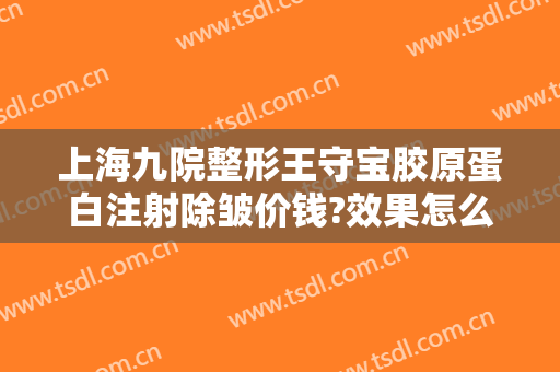 上海九院整形王守宝胶原蛋白注射除皱价钱?效果怎么样?