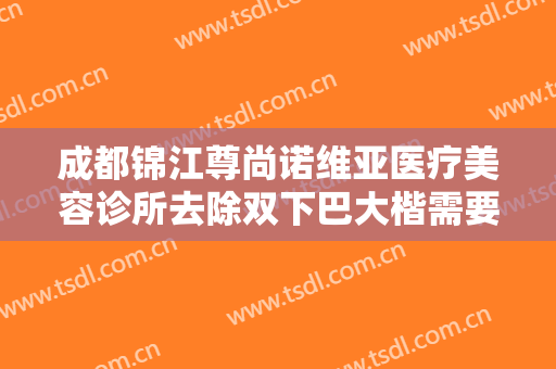成都锦江尊尚诺维亚医疗美容诊所去除双下巴大楷需要多少钱?贵不贵?