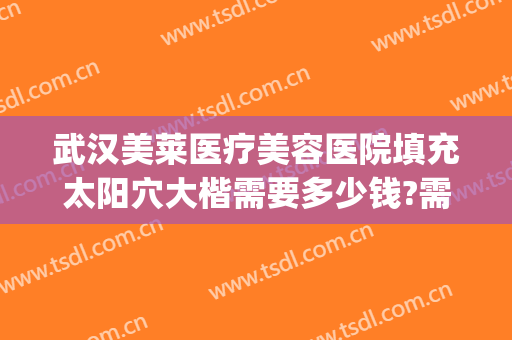 武汉美莱医疗美容医院填充太阳穴大楷需要多少钱?需要多久恢复?(美容院激光点脂肪粒怎么收费)