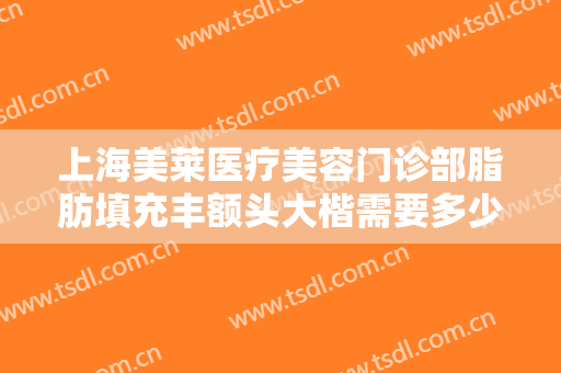 上海美莱医疗美容门诊部脂肪填充丰额头大楷需要多少费用?多长时间恢复?