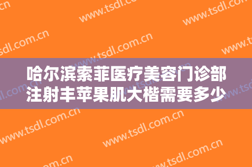 哈尔滨索菲医疗美容门诊部注射丰苹果肌大楷需要多少钱?好不好?