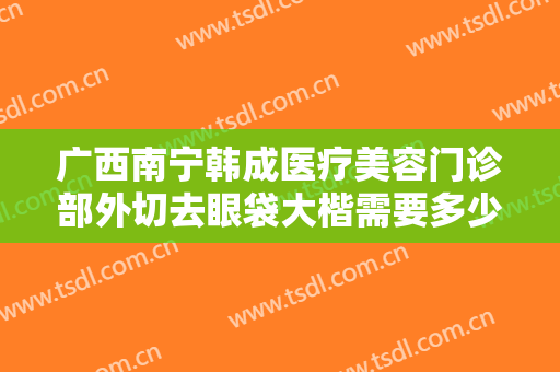 广西南宁韩成医疗美容门诊部外切去眼袋大楷需要多少钱?多长时间恢复?