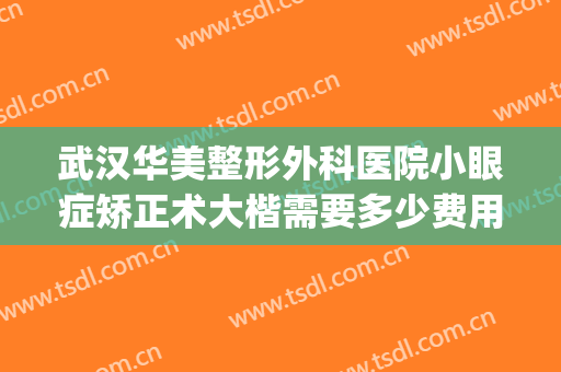武汉华美整形外科医院小眼症矫正术大楷需要多少费用?效果怎么样?(武汉市华美整形外科医院)