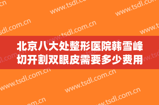 北京八大处整形医院韩雪峰切开割双眼皮需要多少费用?可靠吗?(北京八大处割双眼皮怎么样)